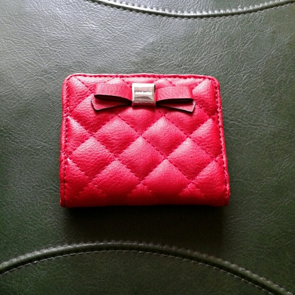 Nine West Handbags - NWOT Nine West Lipstick Red Quilted Bow Wallet